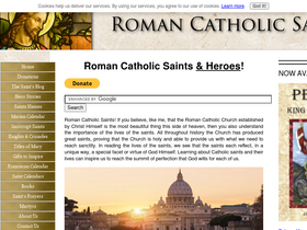 'roman-catholic-saints.com' screenshot