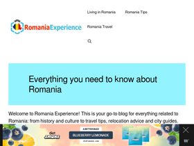 'romaniaexperience.com' screenshot