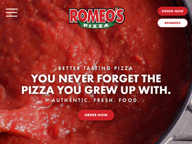 'romeospizza.com' screenshot