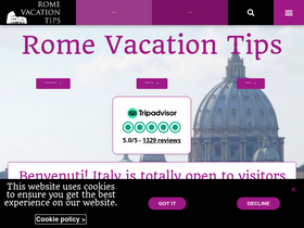 'romevacationtips.com' screenshot