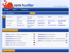 'romhustler.org' screenshot