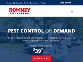 'romneypestcontrol.com' screenshot