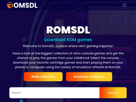 'romsdl.com' screenshot