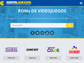 'romsjuegos.com' screenshot