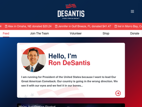 'rondesantis.com' screenshot