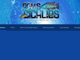 'ronscichlids.com' screenshot