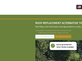 'roofmaxx.com' screenshot