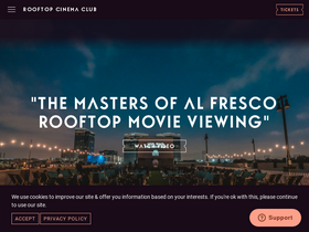 'rooftopcinemaclub.com' screenshot