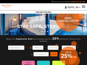 'room-matehotels.com' screenshot