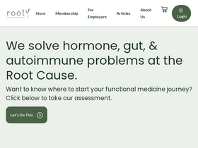 'rootfunctionalmedicine.com' screenshot