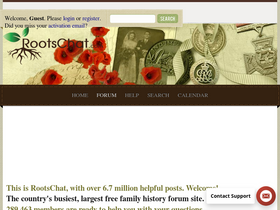 'rootschat.com' screenshot