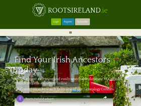 'rootsireland.ie' screenshot