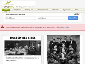 'rootsweb.com' screenshot
