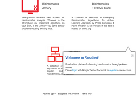 'rosalind.info' screenshot