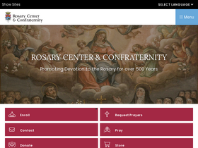 'rosarycenter.org' screenshot
