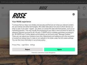 'rosebikes.com' screenshot