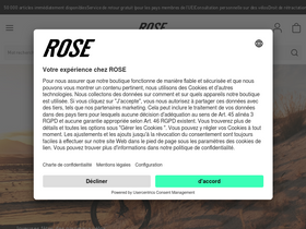 'rosebikes.fr' screenshot