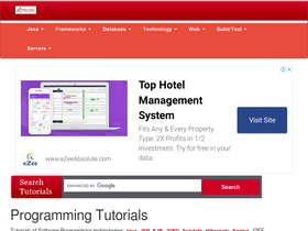 'roseindia.net' screenshot