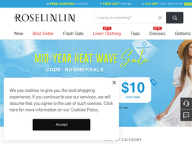 'roselinlin.com' screenshot