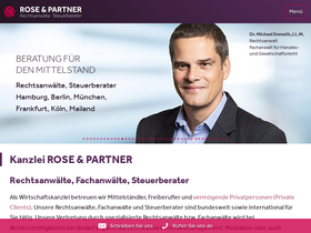 'rosepartner.de' screenshot
