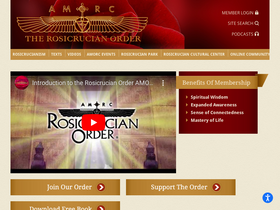 'rosicrucian.org' screenshot