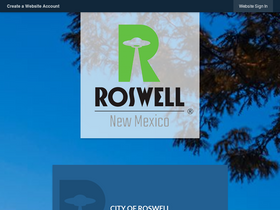 'roswell-nm.gov' screenshot