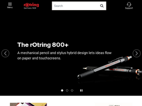 'rotring.com' screenshot