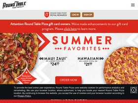 'roundtablepizza.com' screenshot
