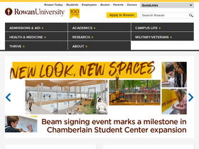 'rowan.edu' screenshot