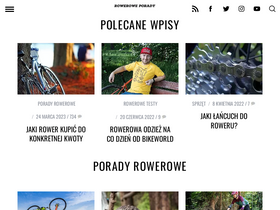 'roweroweporady.pl' screenshot