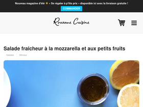 'roxannecuisine.com' screenshot