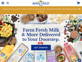 'royalcrestdairy.com' screenshot