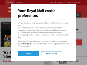 'royalmail.com' screenshot