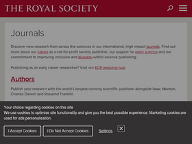 'royalsocietypublishing.org' screenshot