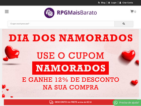 'rpgmaisbarato.com' screenshot