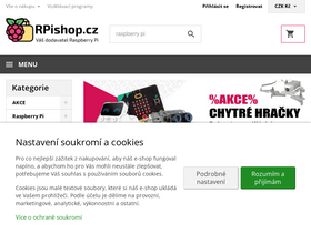 'rpishop.cz' screenshot