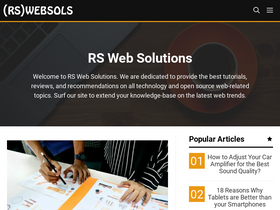 'rswebsols.com' screenshot