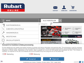 'rubart.de' screenshot