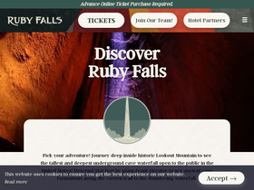 'rubyfalls.com' screenshot