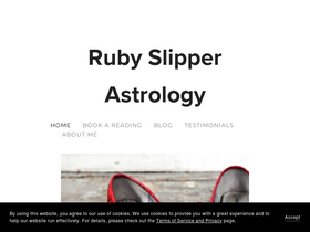 'rubyslipper.ca' screenshot