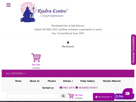 'rudraksha-ratna.com' screenshot