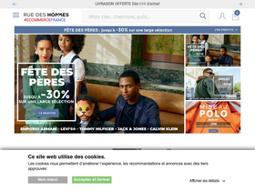 'ruedeshommes.com' screenshot