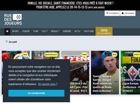 'ruedesjoueurs.com' screenshot