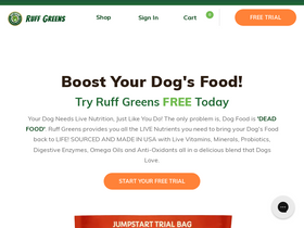 'ruffgreens.com' screenshot
