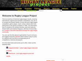 'rugbyleagueproject.org' screenshot
