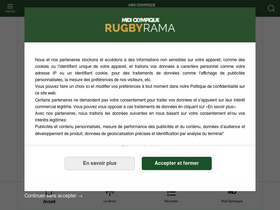 'rugbyrama.fr' screenshot