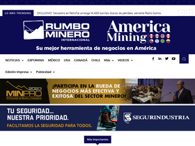 'rumbominero.com' screenshot