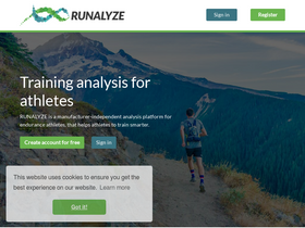 'runalyze.com' screenshot