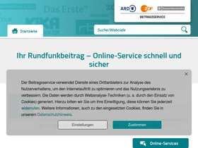 'rundfunkbeitrag.de' screenshot