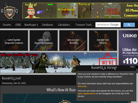 'runehq.com' screenshot